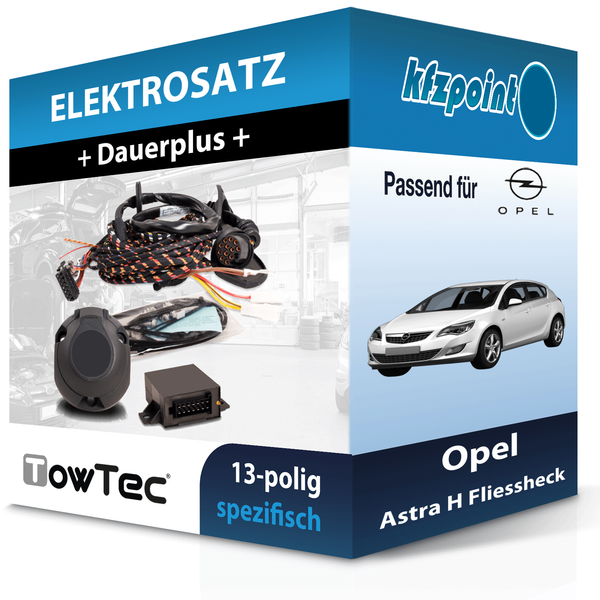 Towtec E-Satz 13Polig Fahrzeugspezifisch Passend für Opel Astra H Fliessheck-image