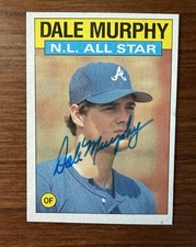 Dale Murphy Autographed Topps NL All-Star Card Atlanta Braves – Unauthenticated