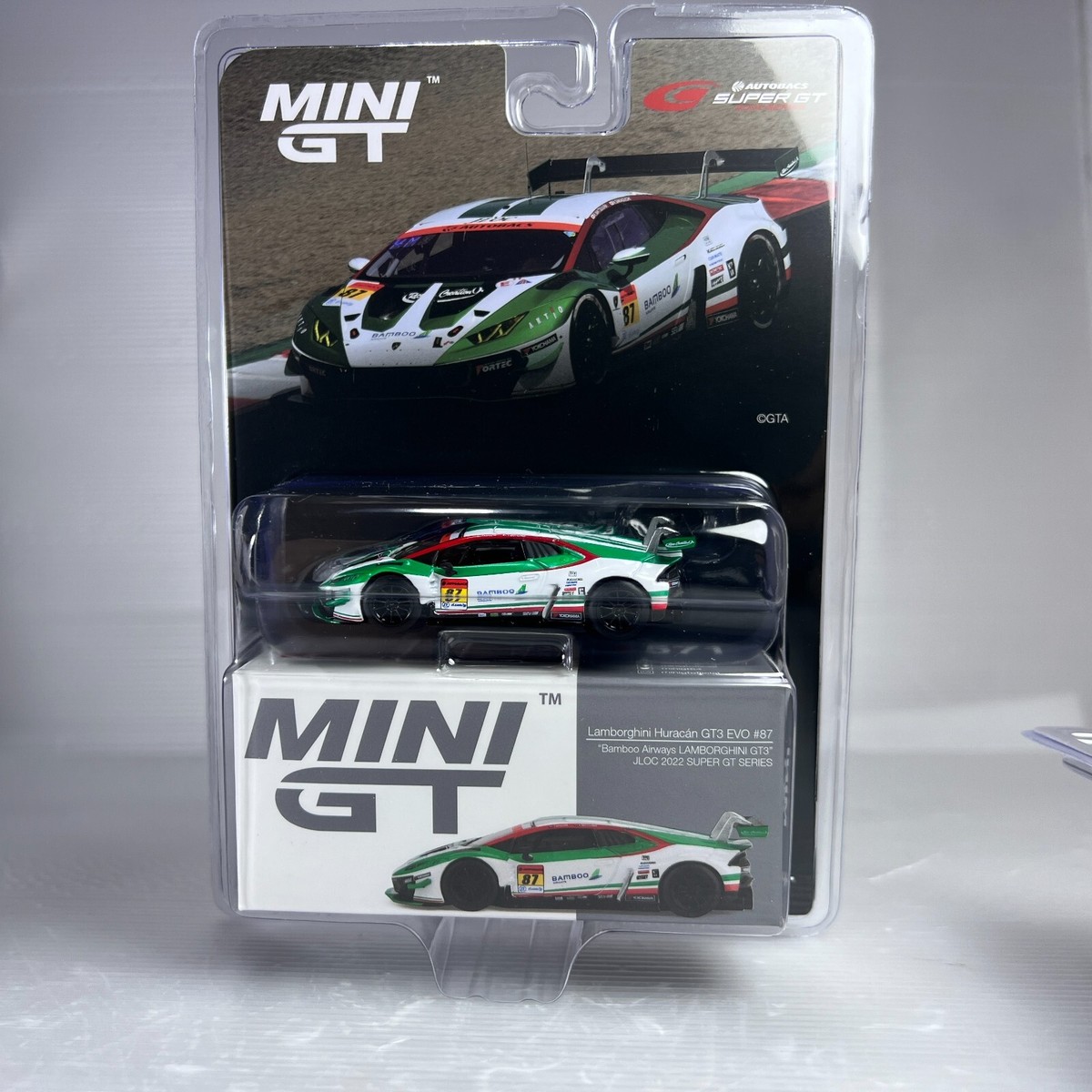 1/64 TSM MINI-GT Lamborghini Huracan GT3 EVO #87 JLOC 2022 Super