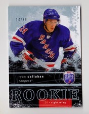 2007-08 Be A Player Ryan Callahan /99 Rookie New York Rangers RC 07-08