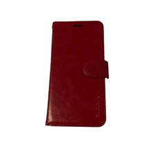 Samsung Galaxy A20 A50 Case Phone Cover Leather Red Wallet