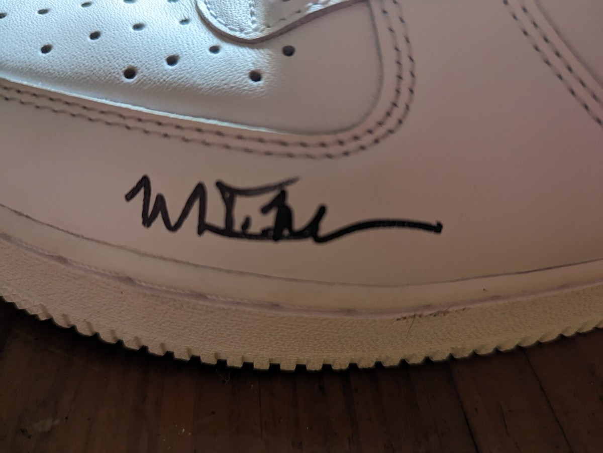 Nike Air Force 1 White Size-11 Autographed By Michael Nelson | eBay