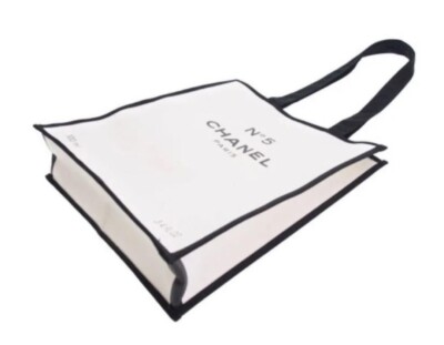 CHANEL N ° 5 No 5 100th Anniversary Tote Bag White × Black Novelty