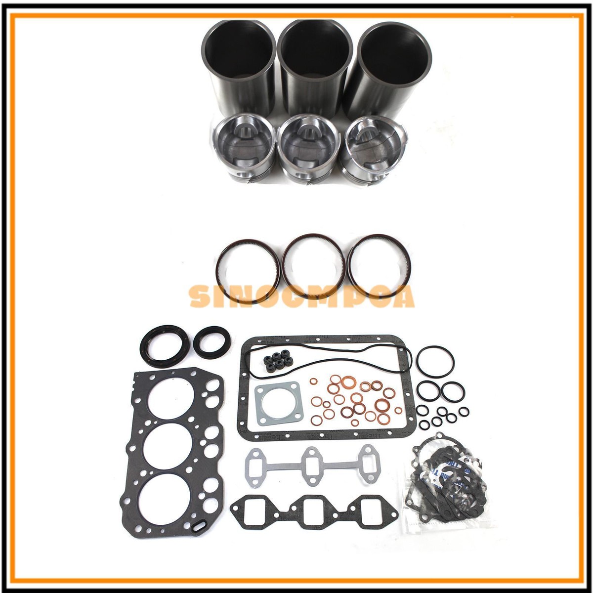 3T72SB 3T72SA-B 3T72H-N 3T72 Engine Rebuild Kit For Yanmar YM180