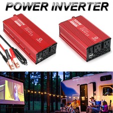 500W 1000W Car Power Inverter DC 12V to AC 110V Converter Adapter Charger Outlet