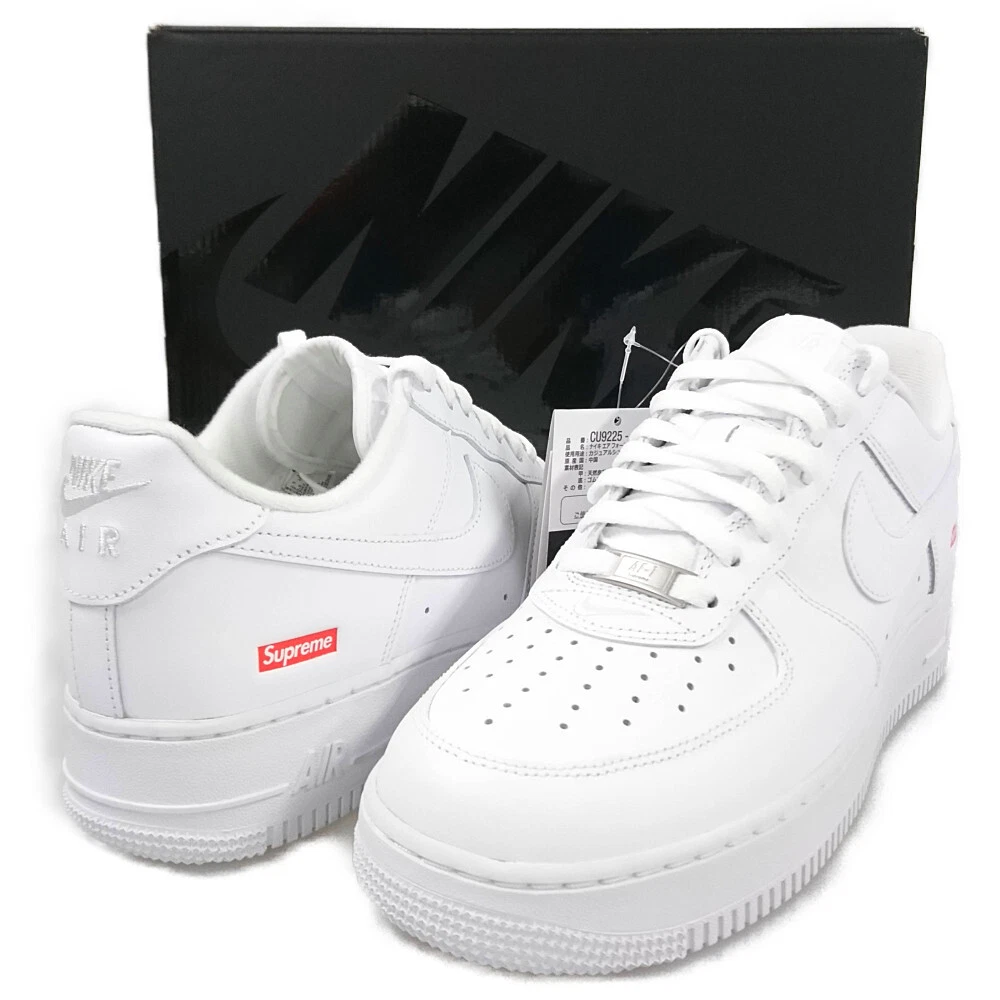 NIKE ×SUPREME CU9225-100 AIRFORCE 1 white US9=27cm Genuine / 30785