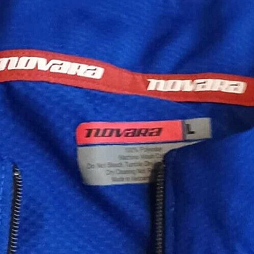 Camiseta deportiva Novara para hombre grande azul gráfico ciclismo bicicleta 1/2 cremallera manga corta Foto 3 de 4