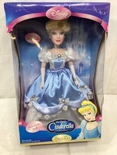 NEW 2005 Brass Key Disney Cinderella Porcelain Doll BLUE Princess Dress FREESHIP