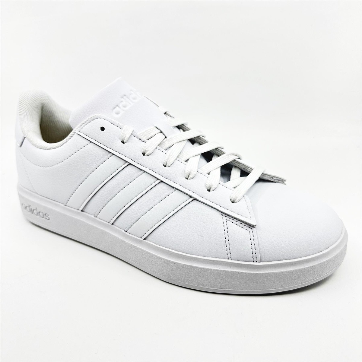 Adidas Grand Court Cloud White Ecru Tint Mens Athletic Sneakers