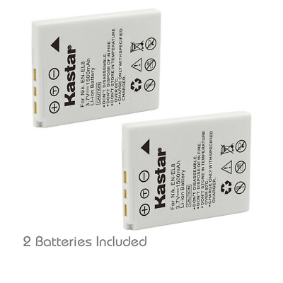Kastar Li-Ion Replacement Battery for Nikon EN-EL8 80006108 Coolpix P1 P2 S1 S52