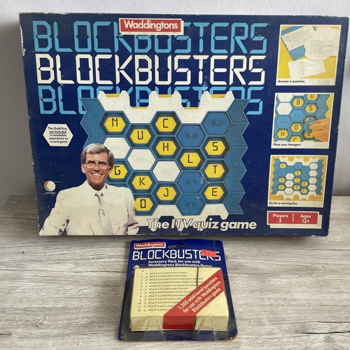 Waddingtons Blockbusters Board Game & Sealed Expansion Pack 1982