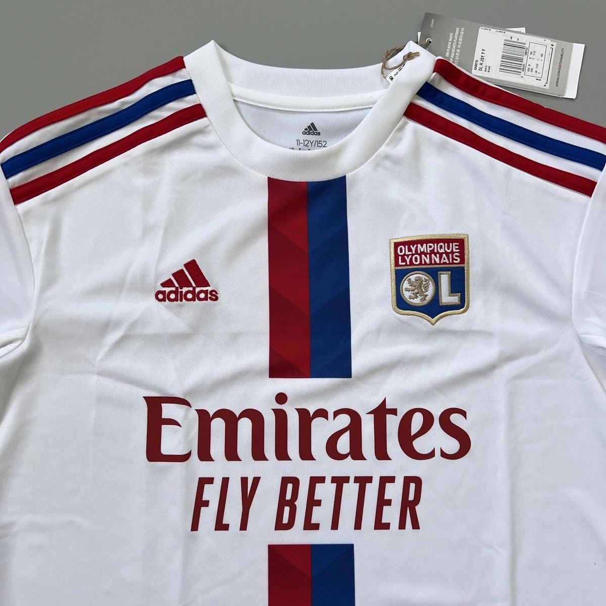 Lyon Blank Home Soccer Club Jersey