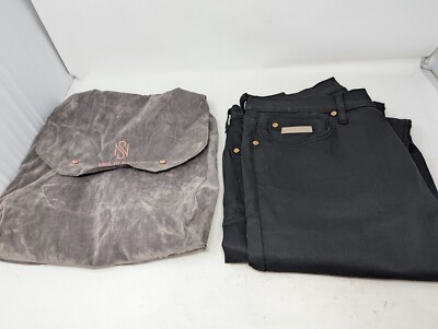 Soul Of Nomad Mens Premium Luxury Jeans Saratoga Straight Black Size 34