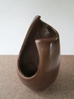 Vintage FRANKOMA POTTERY #302 Brown "Candle Vase"