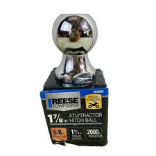 Reese Towpower 7036820 1 7/8" Chrome Hitch Ball for ATV/Lawn Tractor