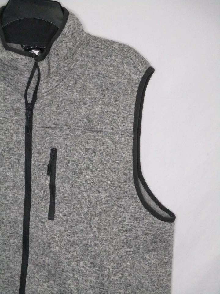 ZeroXposur Mens Vest XL Gray Pockets Full Zip Unlined Polyester - Image 3 of 4