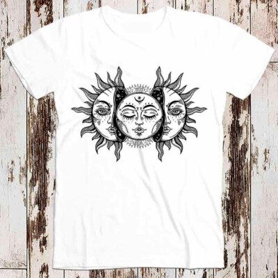 T-Shirt Sonnenfinsternis Sonne & Mond Küsse Zen Yoga bestes Geschenk Planet Universum 8668