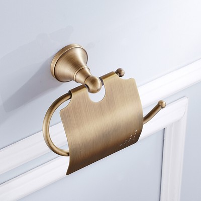 Toilettenpapierhalter Aus Eisen Im Bronze-Look – Freistehend, Ohne Bohren, Vintage-Design