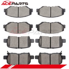 FRONT AND REAR CERAMIC BRAKE PADS SET FOR 2003-2008 HONDA PILOT SPORT UTILITY