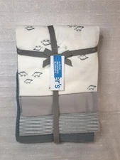 Carter’s 4 Pk Baby Receiving Blankets Dino Dinosaur Solid Stripe Gray Cotton New