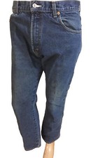 Levi's 517 Men Darker Blue Denim Jeans Boot Cut 34x30 Cotton 5170216 0216 -