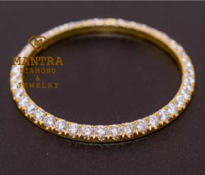 36MM Bezel 5 Pointer 2.30 Ct Custom Bezel For Date just Watch Moissanite