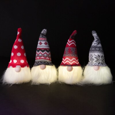 17x8cm LED Weihnachten Gonk Dekoration
