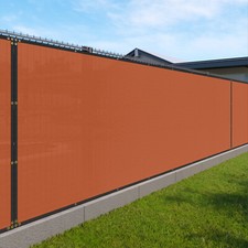 3ft orange Fence Privacy Screen Commercial 95% Blockage Mesh Fabric w/Gromment