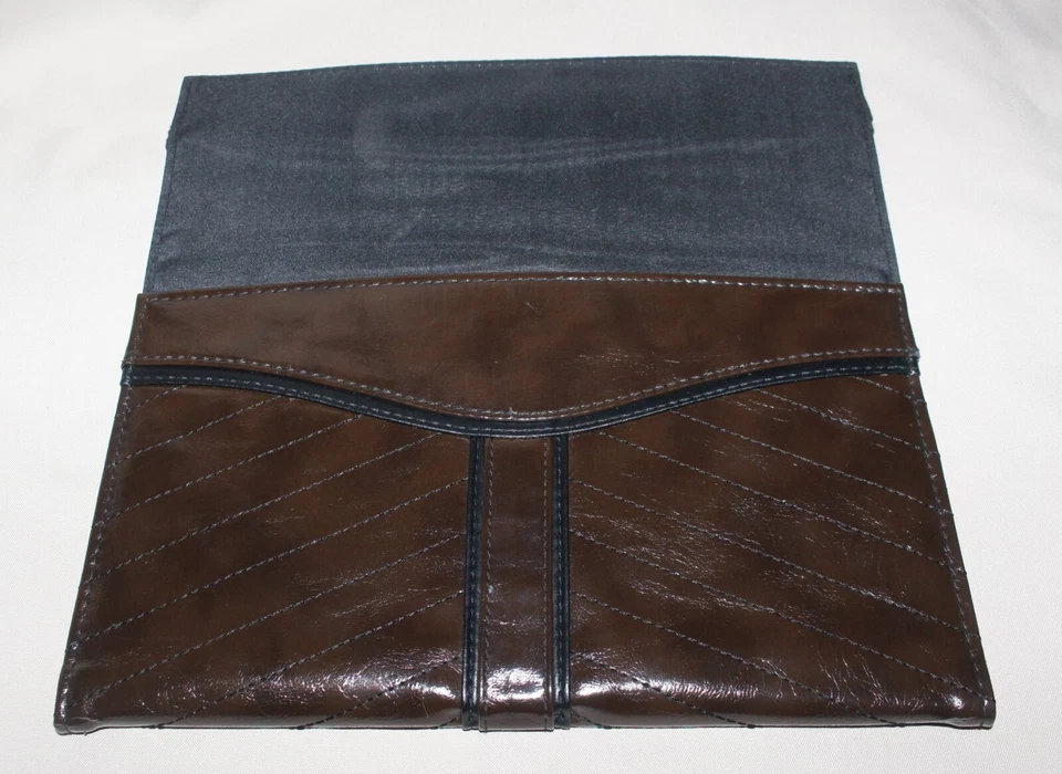 "Miche Shell Face marrón oscuro 12"" x 7"" x 3 1/2"" nuevo en paquete" Foto 2 de 4