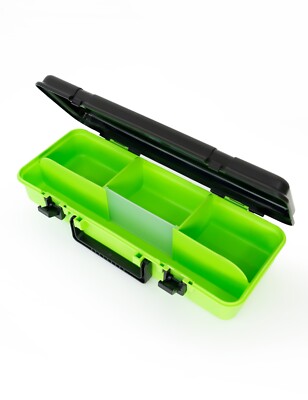 BLUEWING Fishing Tackle Box with 1 Large Adjustable Divider, 15.75*6.3*3.15in