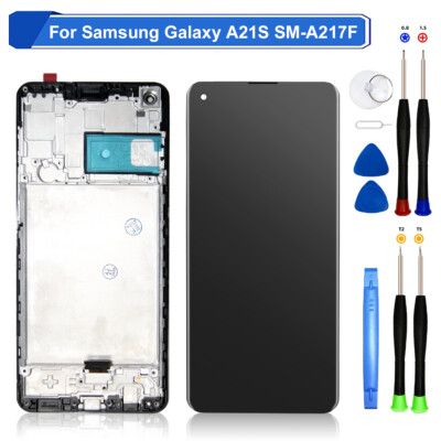 Display Für Samsung Galaxy A21s A217F LCD Full HD Bildschirm Touch Screen Rahmen
