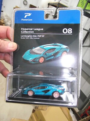 Poster cars 1/64 Lamborghini Sian FKP aqua NIB | eBay