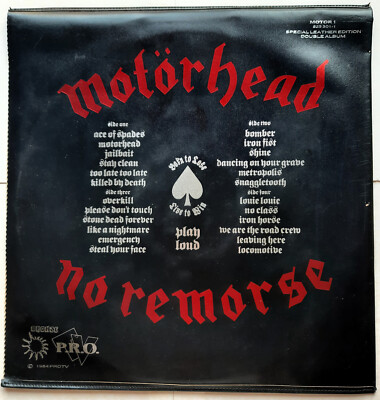 【Leather Sleeve】 Motörhead / No Remorse Motörhead – No Remorse - Ltd Edition (Leather Sleeve) + Inners