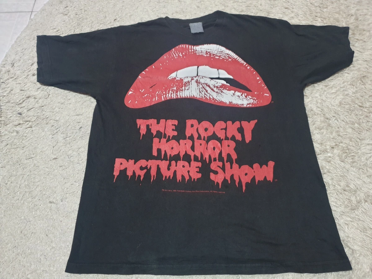 Rare Vintage 90s THE ROCKY HORROR Picture Show T-Shirt 2 side print size XL