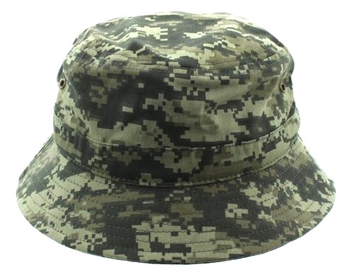 Classic 100% Cotton Soft Bucket Fishing Golfing Hat - Solid & Camo Colors! - Picture 19 of 38