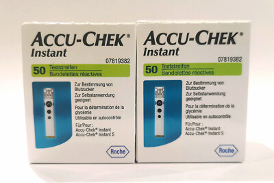 Accu chek instant 2 x 50 Stck. Blutzuckerteststreifen, MHD 12.2027