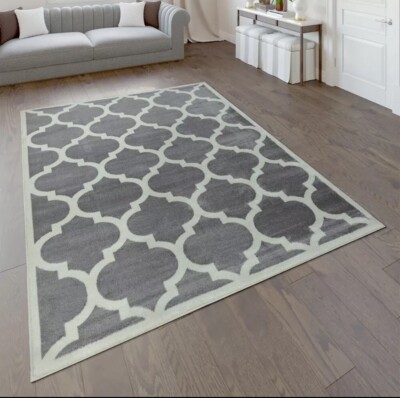 Paco Home 066 Sinai Teppich Grau 80x150cm Carpet Brandneu Eingetütet