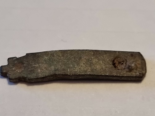 Superb Medieval Saxon/Viking bronze Strapend. Please read description. L24w
