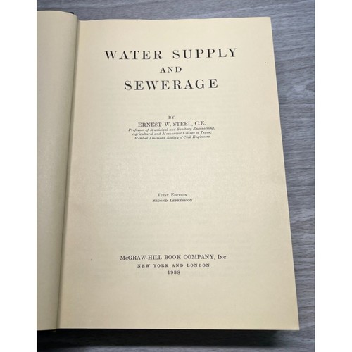 Wasserversorgung und Kanalisation 1. Auflage Ernest Stahl 1938 Hardcover Tiefbau - Bild 2 von 13