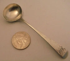 GEORGIAN Sterling Silver Master Salt Spoon SOLOMON HOUGHAM English 1804 Dated