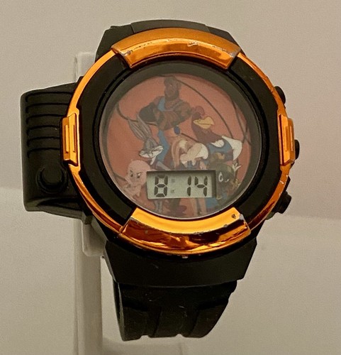 RELOJ SPACE JAM A NEW LEGACY BATERÍA FRESCA Linterna Hora/Fecha Negro Silicona - Imagen 11 de 20