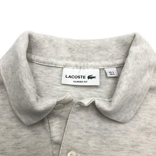 LACOSTE Polo Neck T-Shirt Classic Fit Grey Men Size 3 - S - Picture 4 of 8
