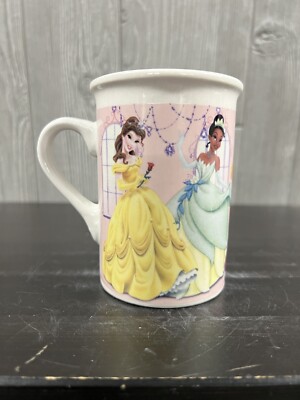 Disney Princess Coffee Mug Cup Tea Milk 5 Princesses Cinderella Belle 2011