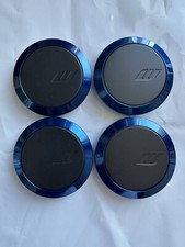 Work Wheels Emotion Blackblue Ring Flat Center Caps 4pcs Set Genuine Ship Now