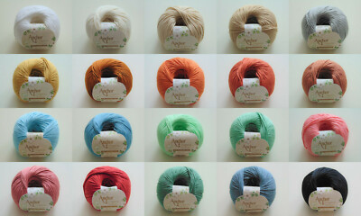 Anchor - ORGANIC COTTON - 50g - Garn - 30 Farben -100% Baumwolle - (  7,50/100g)