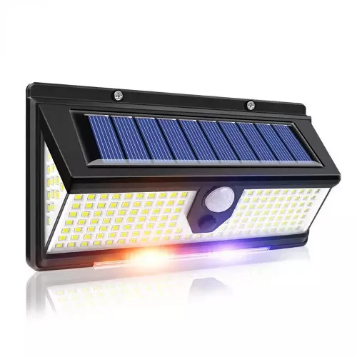 4er 5000W Solarleuchte mit Bewegungsmelder Außen Lampe Fluter LED Strahler Licht - Bild 2 von 11
