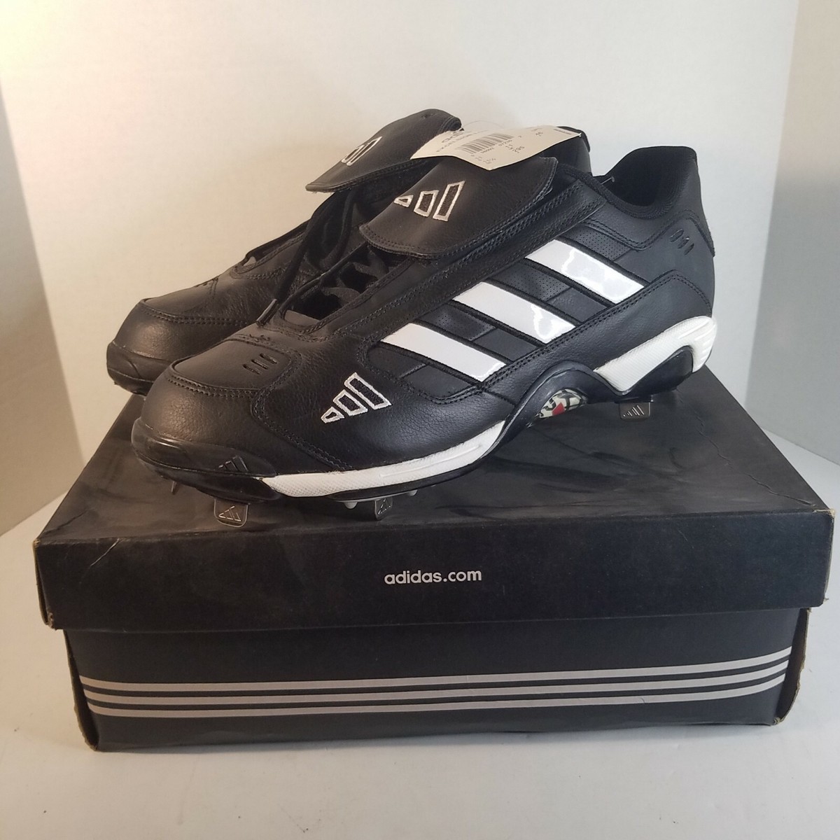 Adidas Excelsior Low Metal Spike Baseball Cleats Black/White