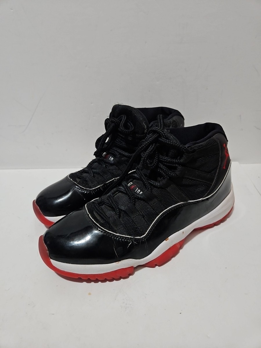 Air Jordan 11 Retro High Bred Black/Red 378037-061 Size 7 US Men's
