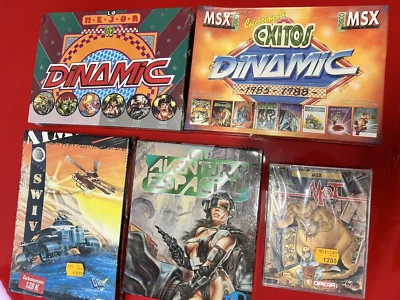 PACK JUEGOS MSX PLÁSTICO EMPAQUETADO ORIGINAL (salvo Aventura espacial) - Imagen 1 de 2