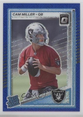 2025 Panini Donruss Optic Rated Blue Mojo Prizm 45/55 Cam Miller Rookie RC 6m7
